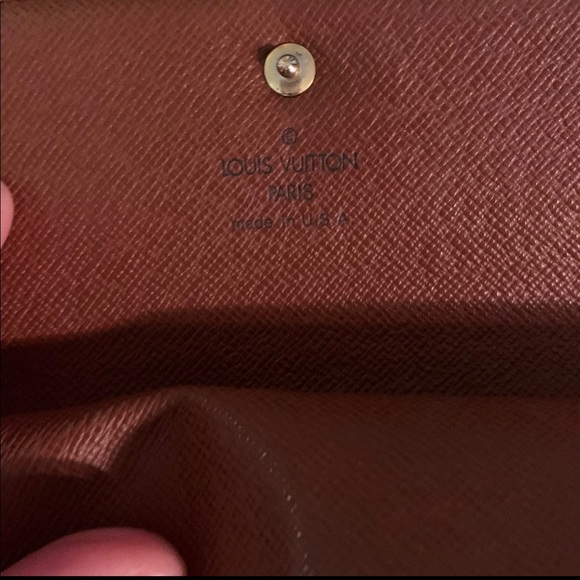 🤎💯 %AUTHENTIC LUZ VUITTON MONOGRAM SARAH WALLET crossbody 🤎🧡 - Picture 14 of 17